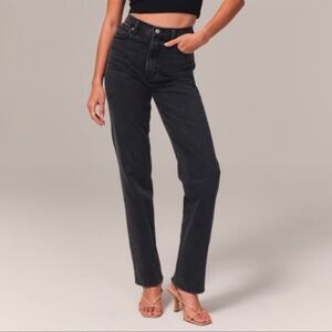Abercrombie and fitch 90s high rise straight jeans